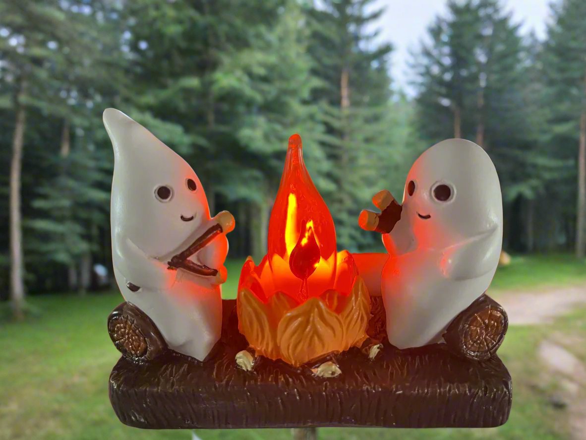 Night Light - Ghosts Roasting Marshmallows by Campfire