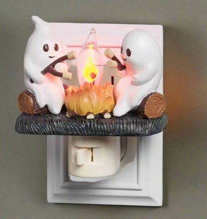 Night Light - Ghosts Roasting Marshmallows by Campfire